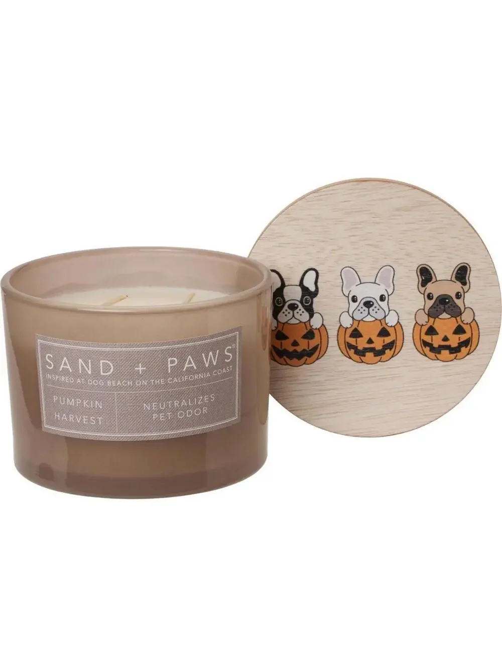 Lot Of 3 Sand + Paws 12 oz Candles Pet Odor Neutralize Fall And Pumpkin Scents